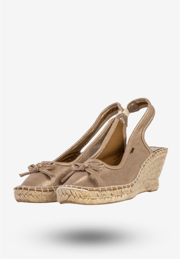 Sandały Damskie BIG STAR Ekoskóra Buty Na Koturnie Brązowe W274547