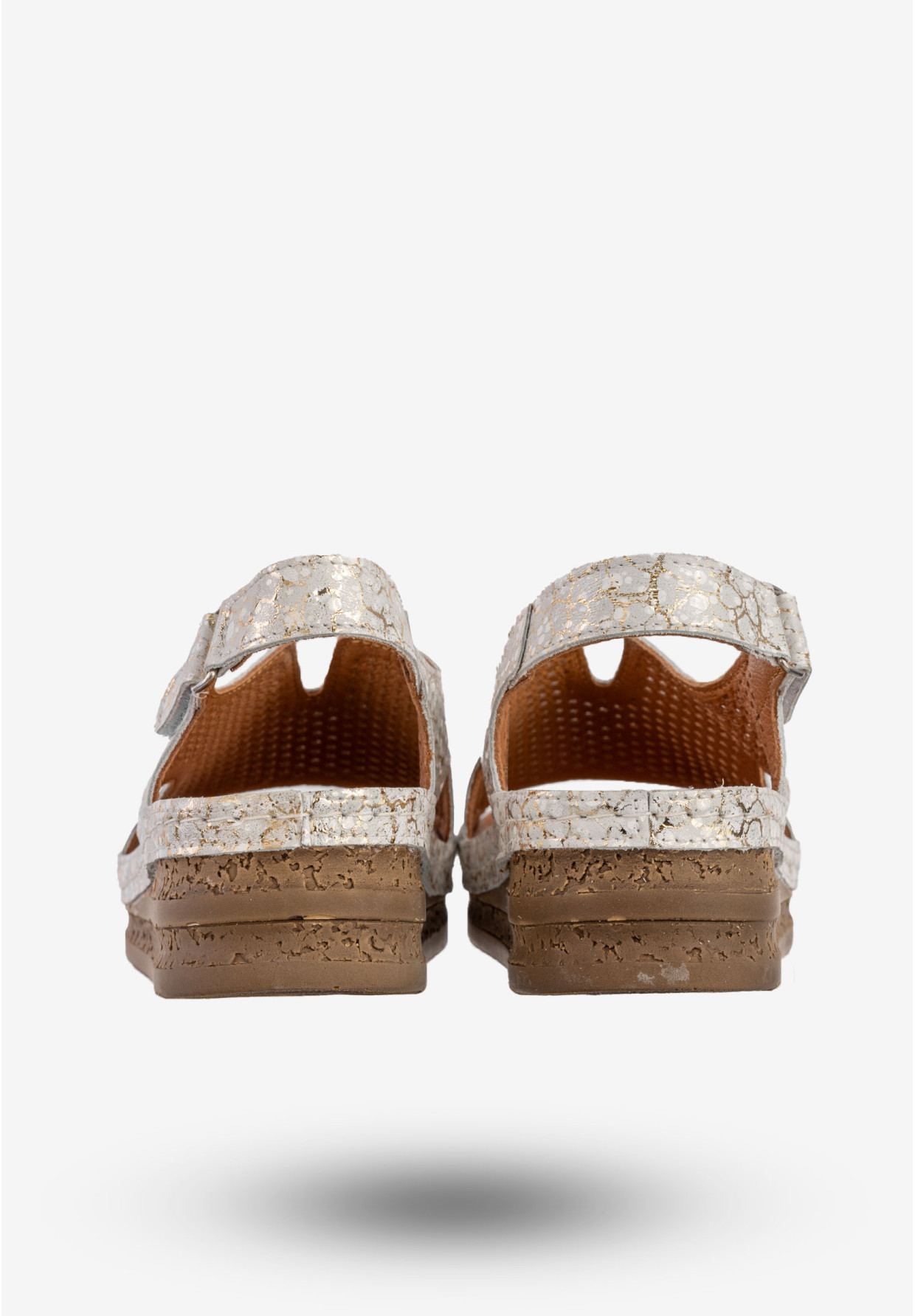 Sandały Damskie Skórzane Maciejka Buty Eleganckie Srebrne L4494-35/00-1