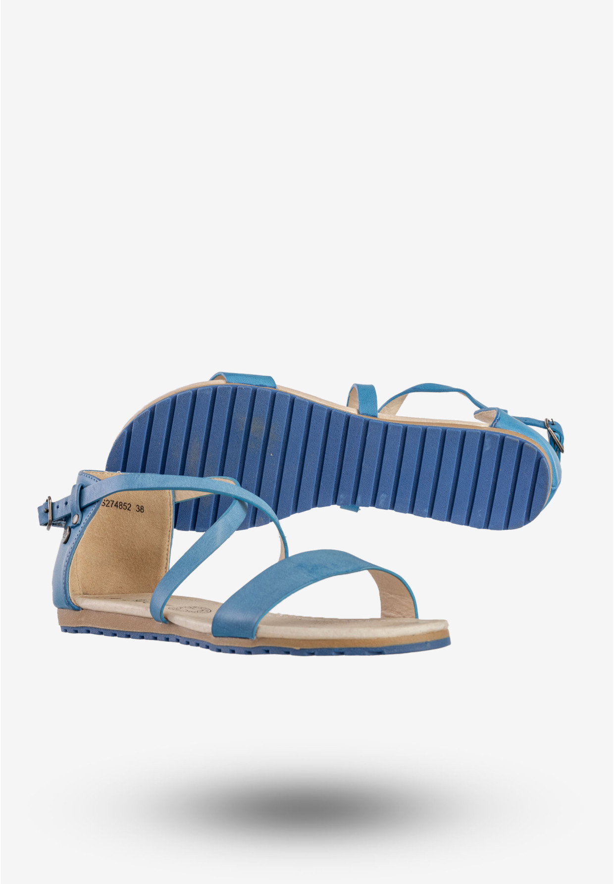 Sandały Damskie BIG STAR Ekoskóra Buty Na Wiosnę Lato Niebieskie S274852