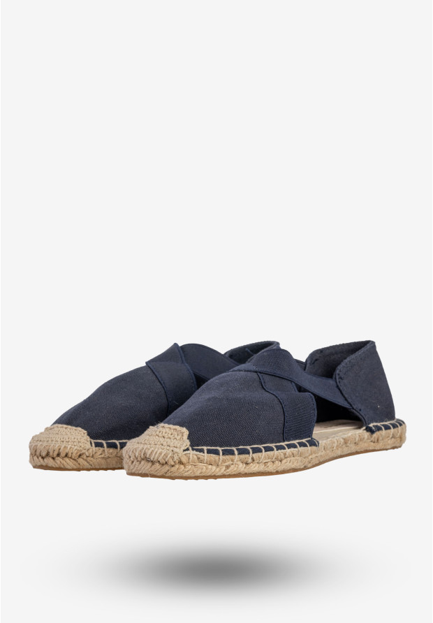 Espadryle Damskie Buty Lekkie Wygodne Granatowe Medicine
