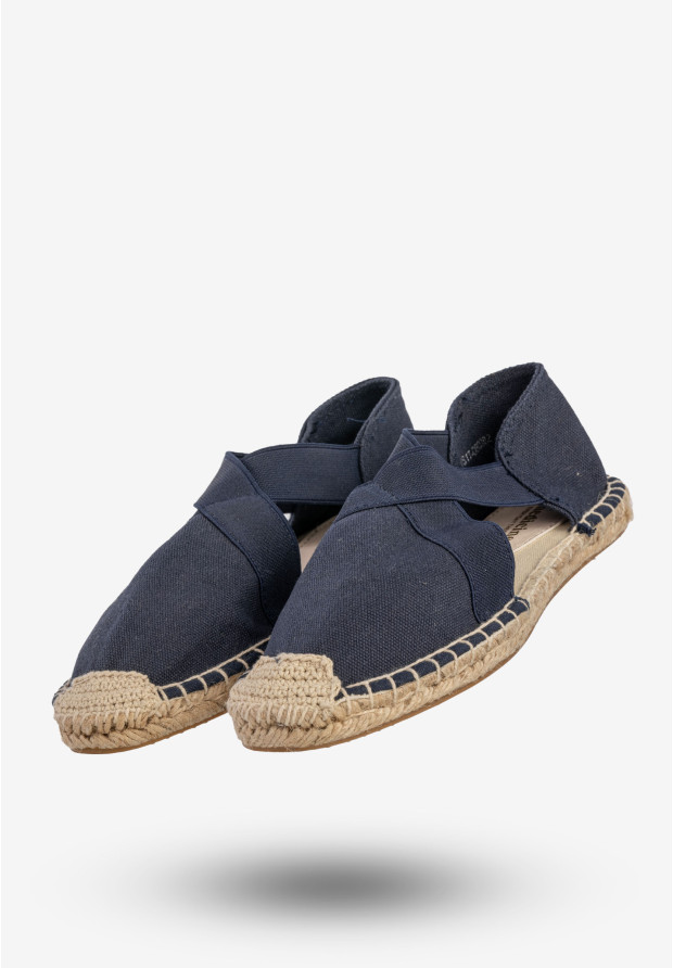 Espadryle Damskie Buty Lekkie Wygodne Granatowe Medicine