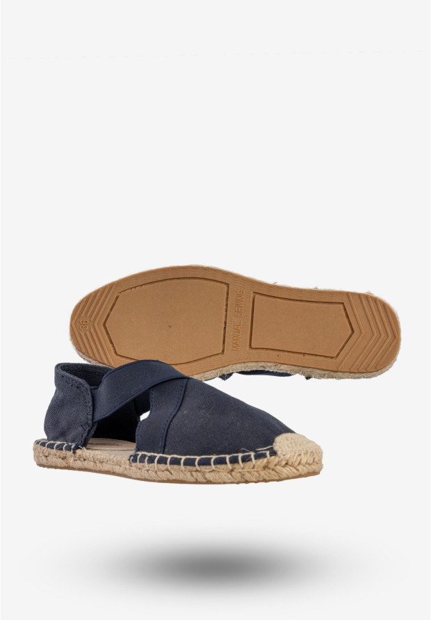 Espadryle Damskie Buty Lekkie Wygodne Granatowe Medicine