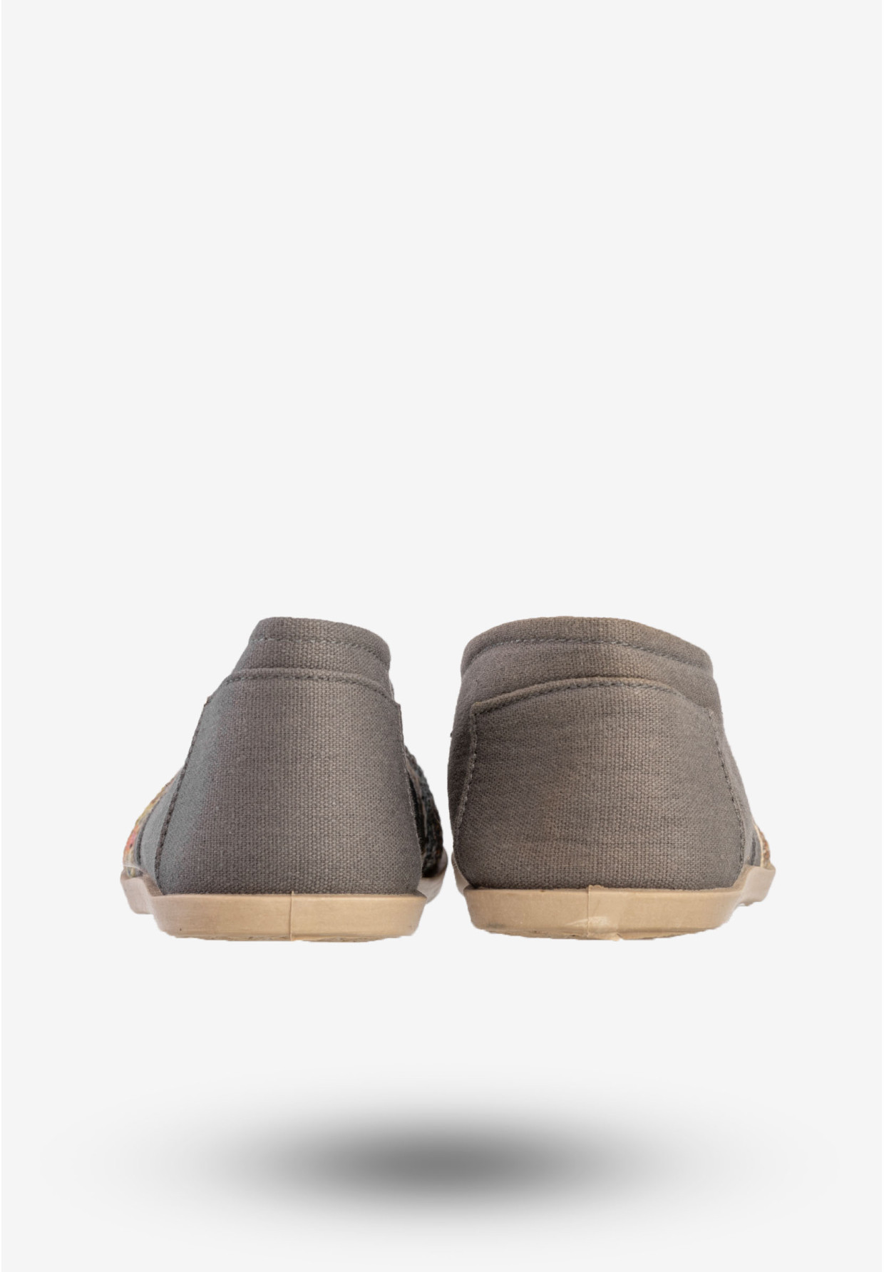 Espadryle Damskie Półbuty Materiałowe Lekkie Szare NEWS 02TX74739