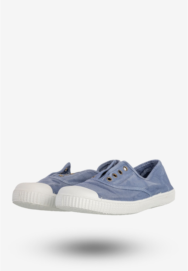Trampki Damskie BIG STAR Wsuwane Buty Na Co Dzień Niebieskie Y273002