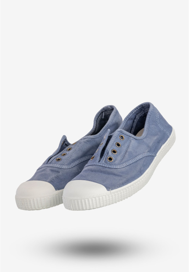 Trampki Damskie BIG STAR Wsuwane Buty Na Co Dzień Niebieskie Y273002