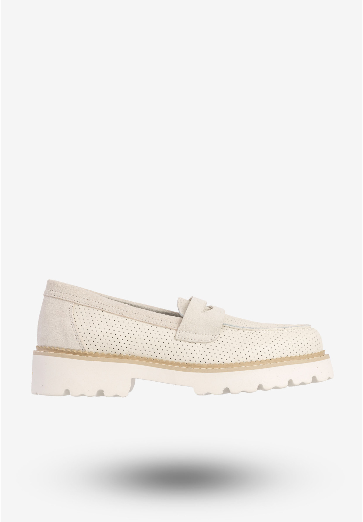 Mokasyny Damskie Skórzane Eleganckie Buty Półbuty Białe Filippo DP6090/24WH