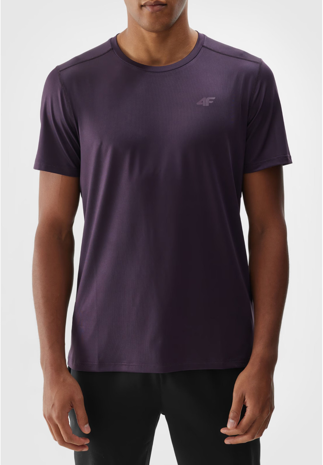Koszulka Męska 4F T-shirt Treningowy Fioletowy 4FWAW24TFTSM0999