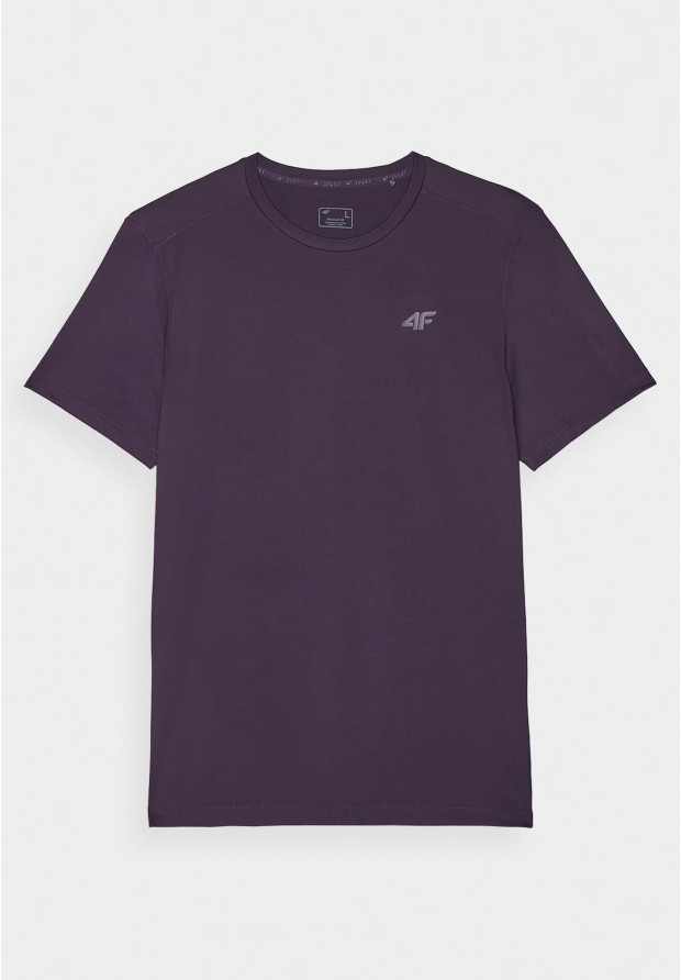 Koszulka Męska 4F T-shirt Treningowy Fioletowy 4FWAW24TFTSM0999