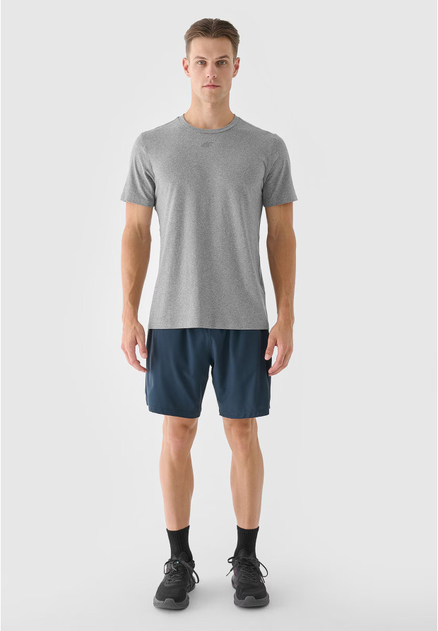 Koszulka Męska 4F T-shirt Treningowy Szary 4FWAW24TFTSM1003