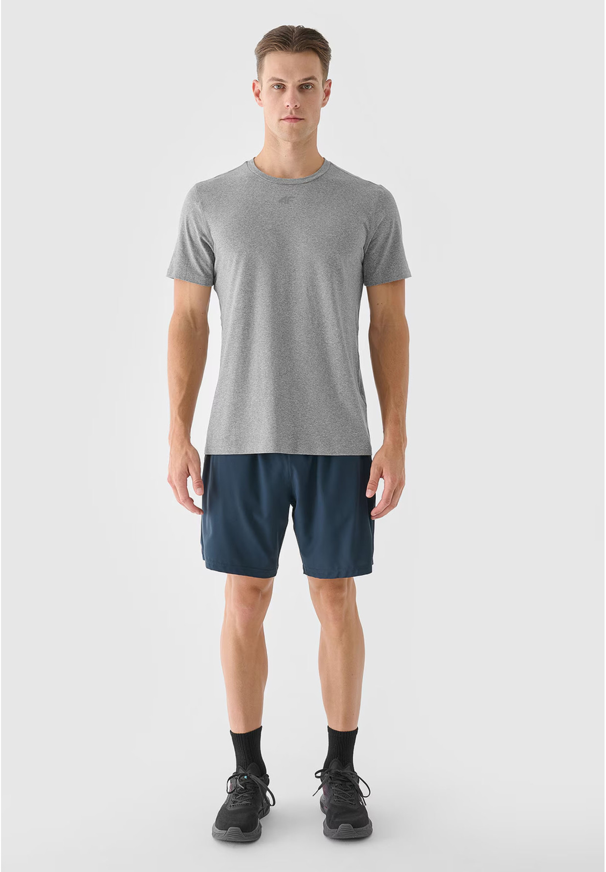 Koszulka Męska 4F T-shirt Treningowy Szary 4FWAW24TFTSM1003