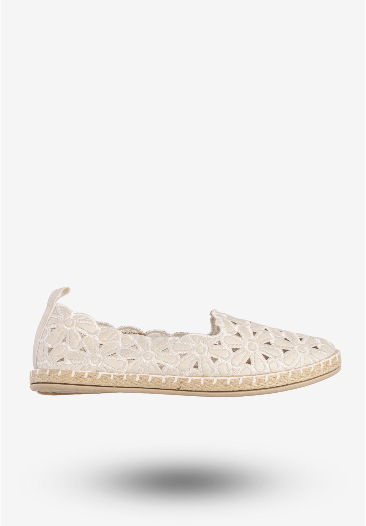 Baleriny Damskie Espadryle Eleganckie Buty Białe Potocki 24-16008WH