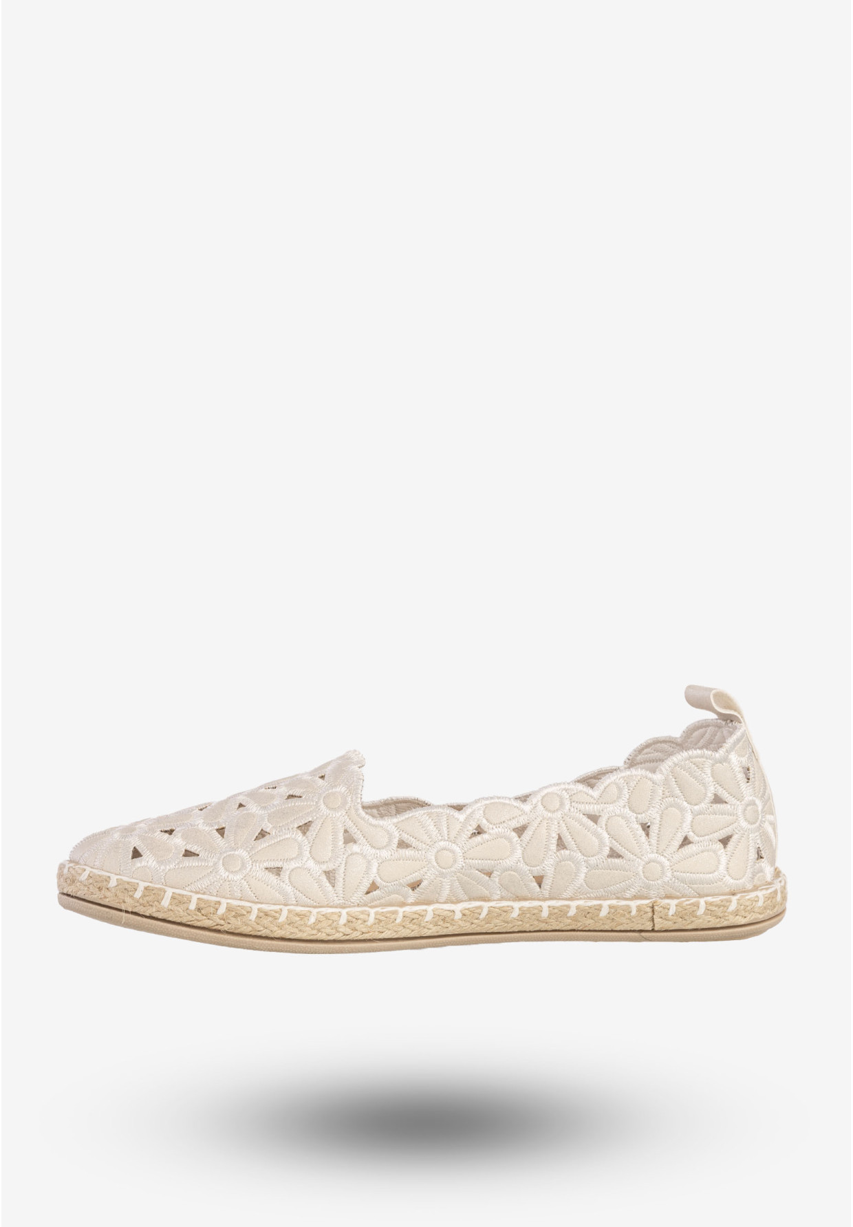 Baleriny Damskie Espadryle Eleganckie Buty Białe Potocki 24-16008WH
