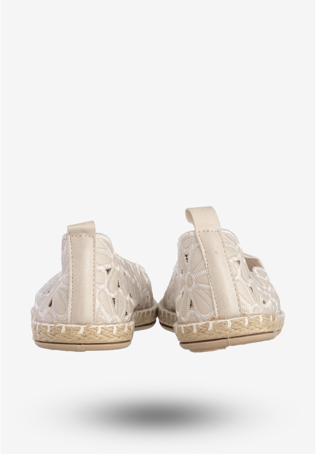 Baleriny Damskie Espadryle Eleganckie Buty Białe Potocki 24-16008WH