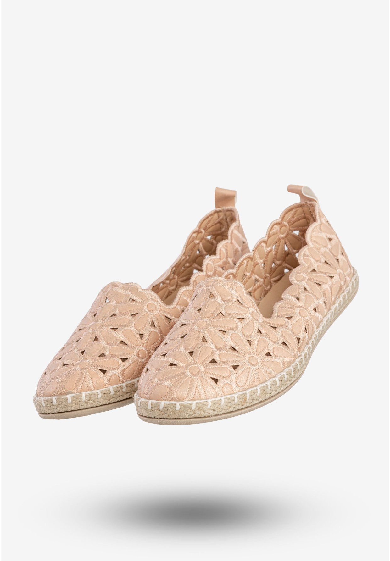Baleriny Damskie Espadryle Eleganckie Buty Beżowe Potocki 24-16008BG