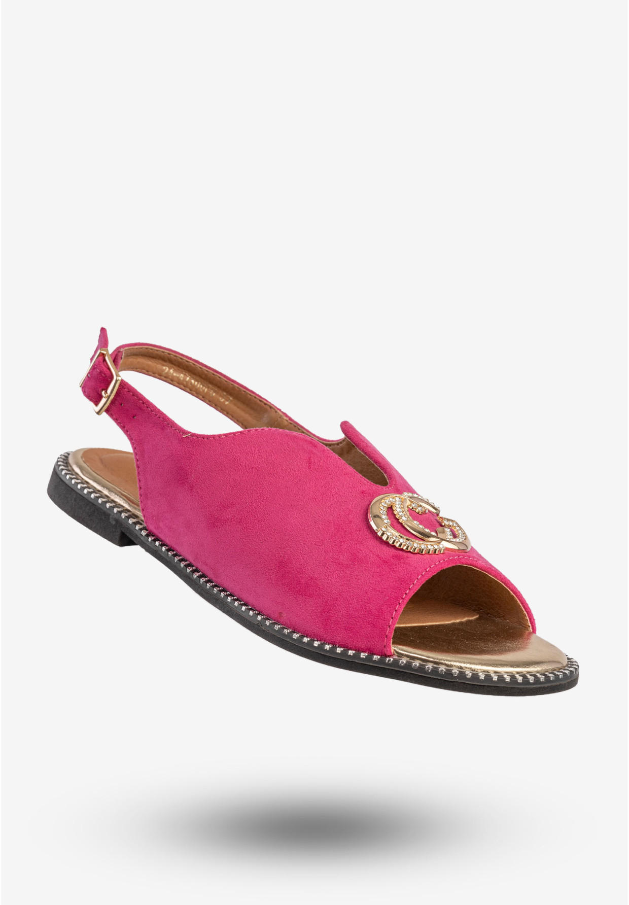 Sandały Damskie Buty Stylowe Eleganckie Fuksja Potocki 24-47306FU