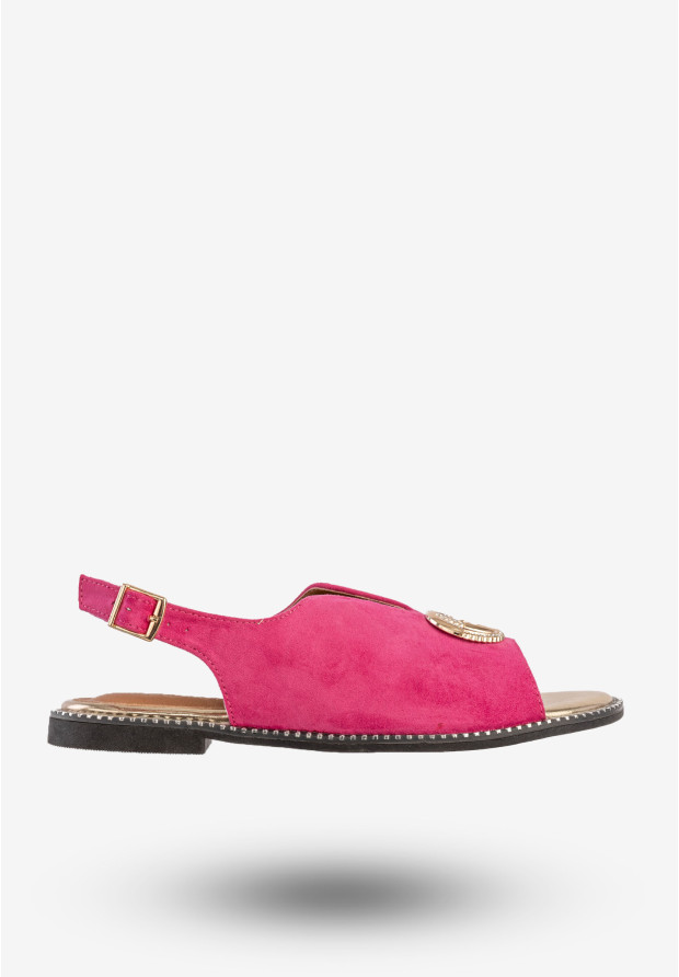 Sandały Damskie Buty Stylowe Eleganckie Fuksja Potocki 24-47306FU