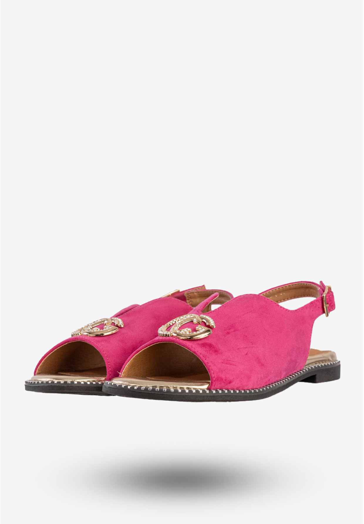 Sandały Damskie Buty Stylowe Eleganckie Fuksja Potocki 24-47306FU