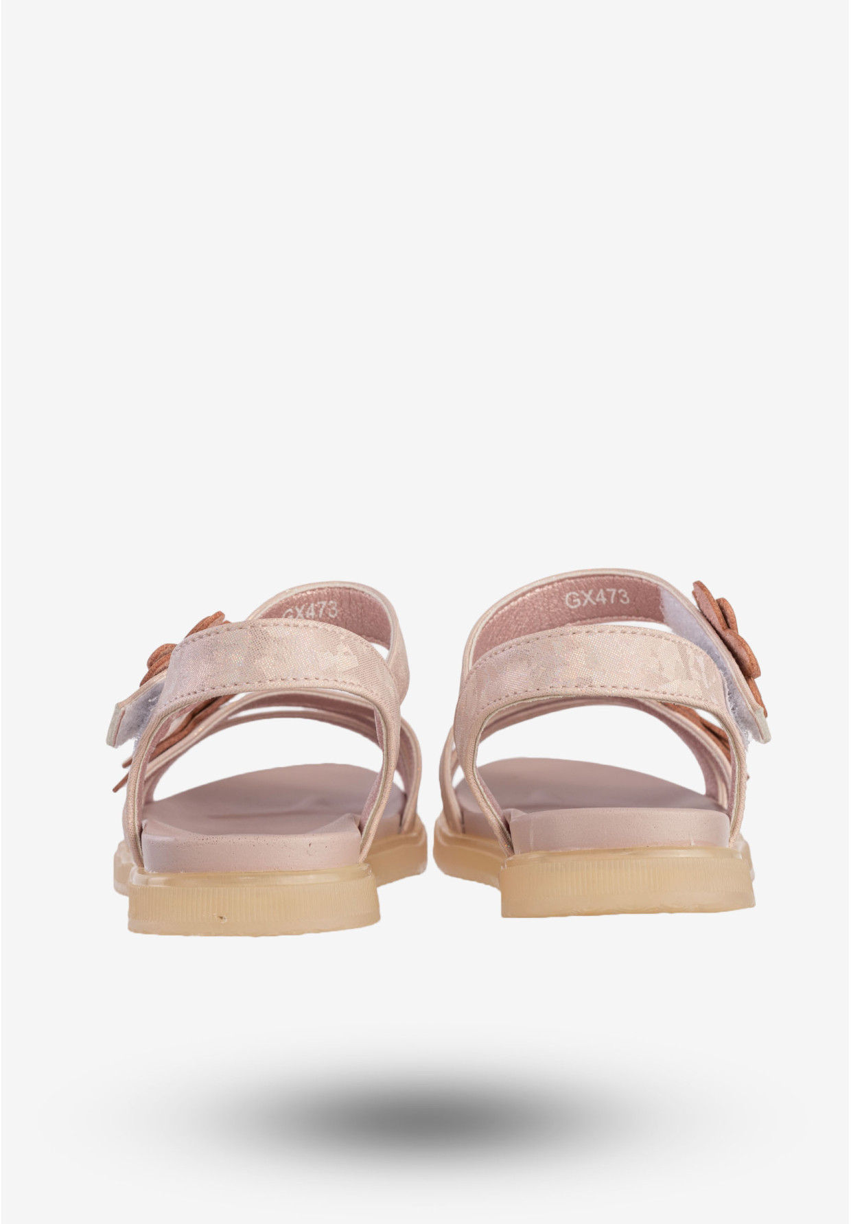 Sandały Dziewczęce Ekoskóra Buty Na Rzepy Eleganckie Różowe Apawwa GX473