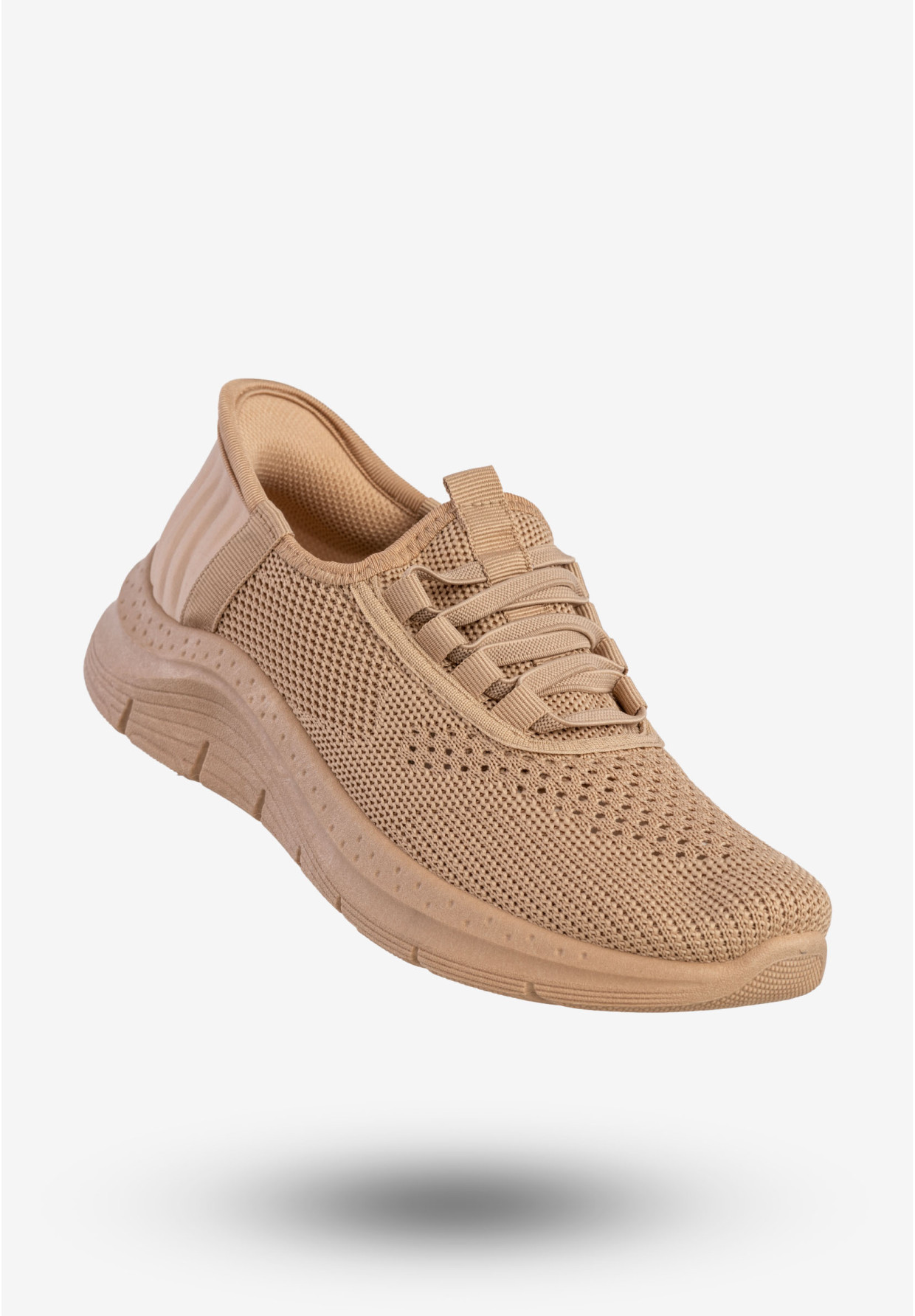 Sneakersy Damskie Wsuwane Buty Sportowe Khaki Funui PDJ269-63