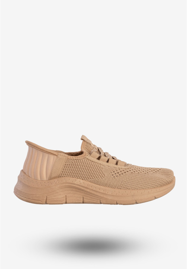 Sneakersy Damskie Wsuwane Buty Sportowe Khaki Funui PDJ269-63