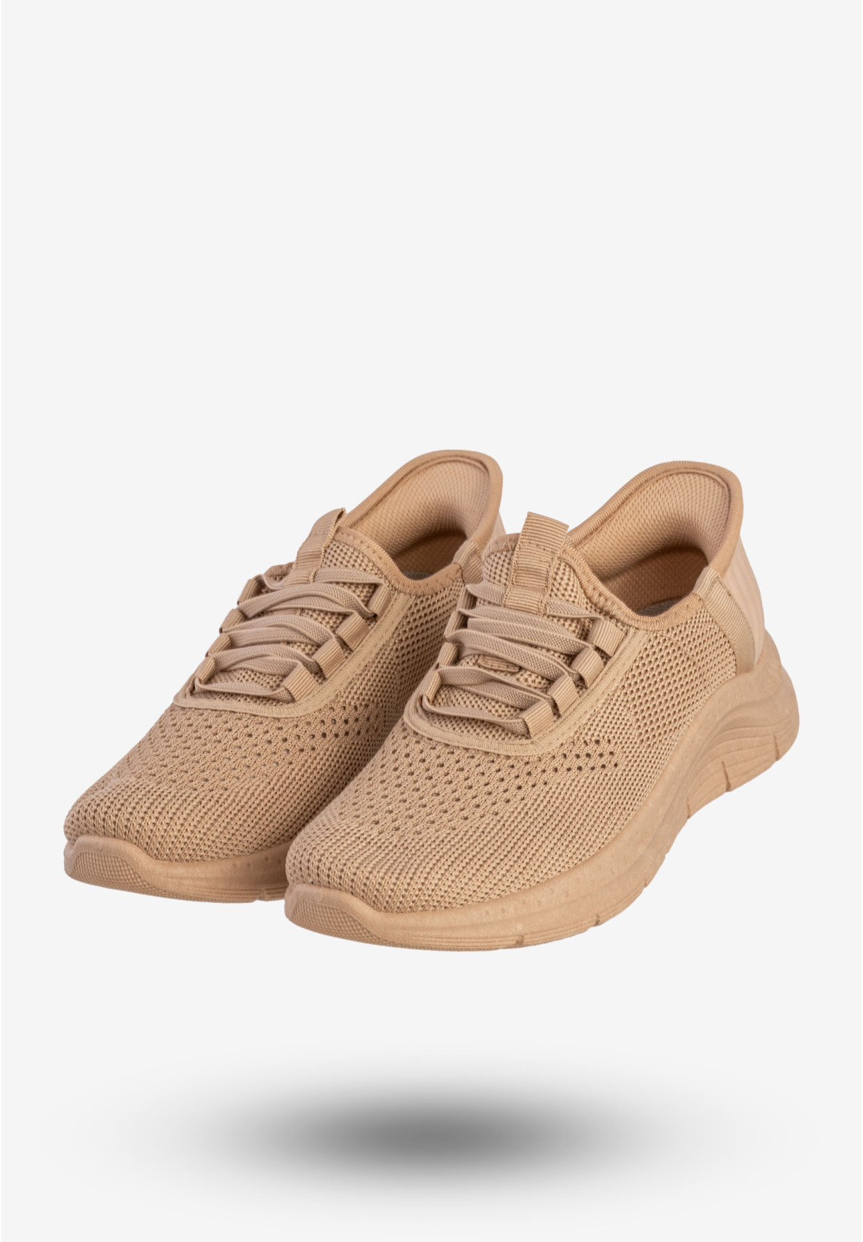 Sneakersy Damskie Wsuwane Buty Sportowe Khaki Funui PDJ269-63