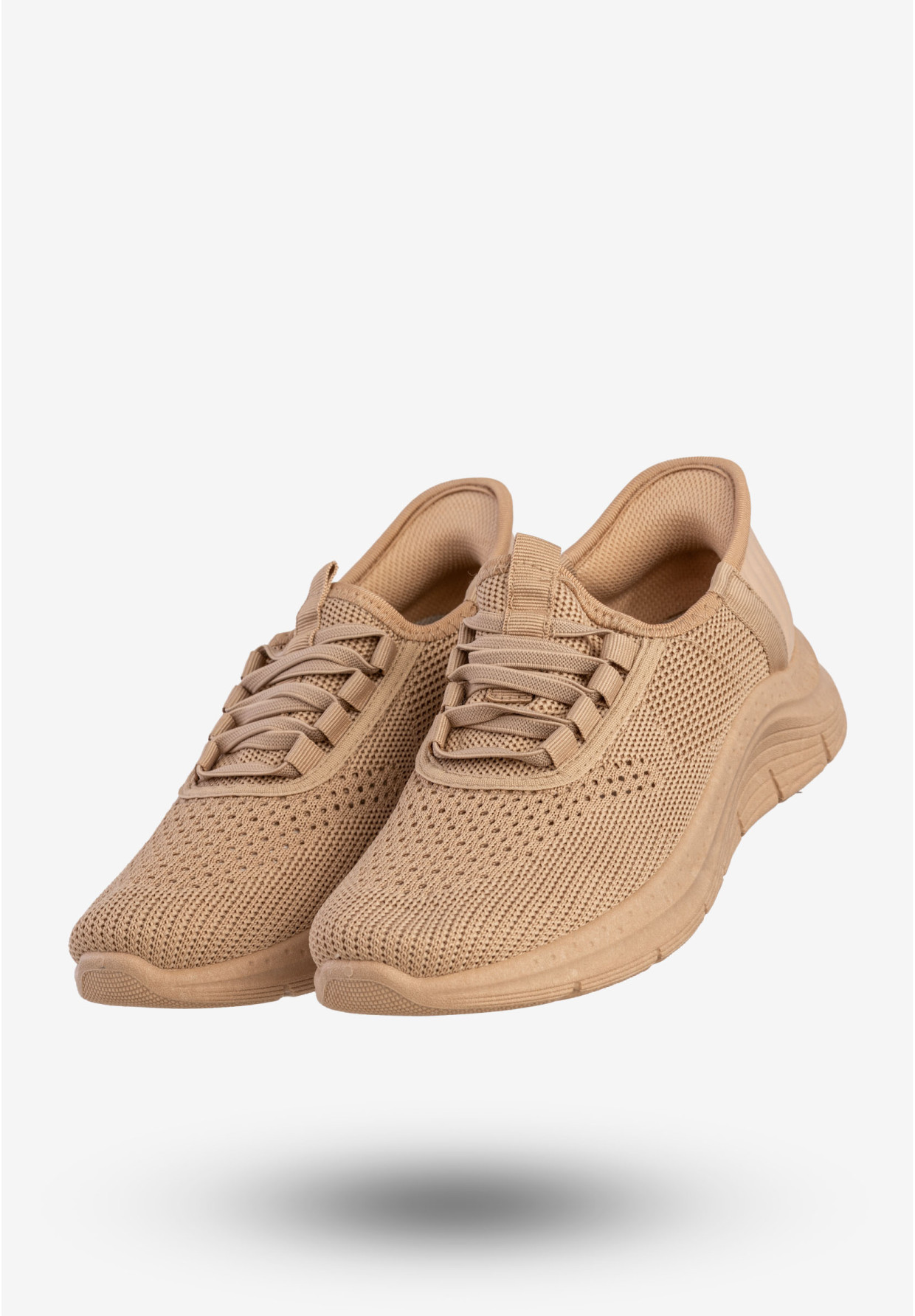 Sneakersy Damskie Wsuwane Buty Sportowe Khaki Funui PDJ269-63