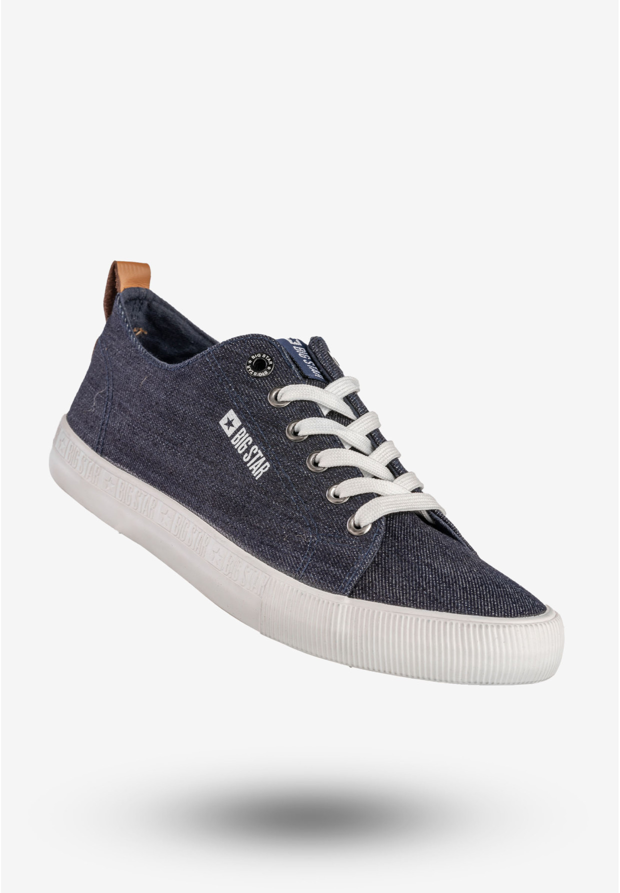 Trampki Męskie BIG STAR Buty Sportowe Tenisówki Granatowe Jeans DD174164
