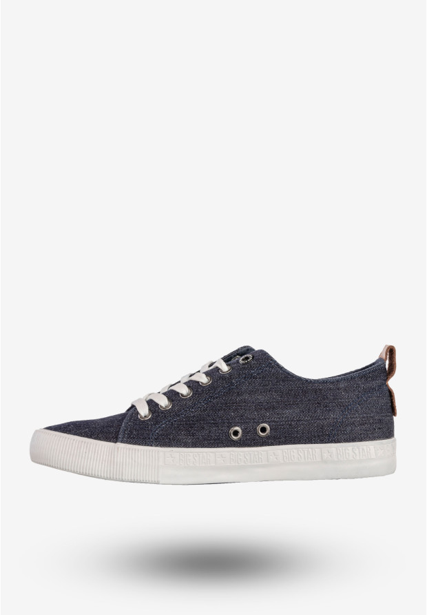 Trampki Męskie BIG STAR Buty Sportowe Tenisówki Granatowe Jeans DD174164