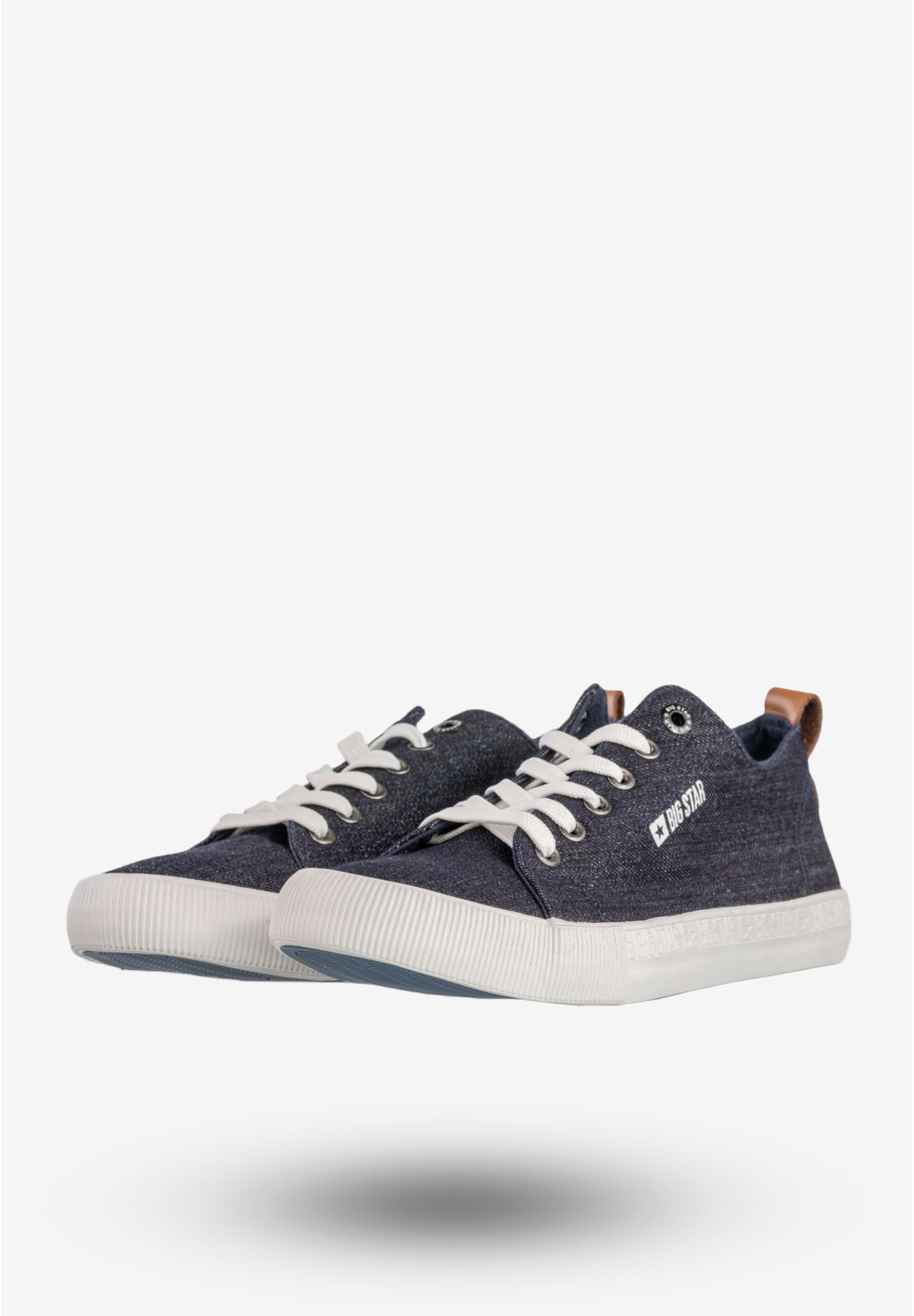 Trampki Męskie BIG STAR Buty Sportowe Tenisówki Granatowe Jeans DD174164