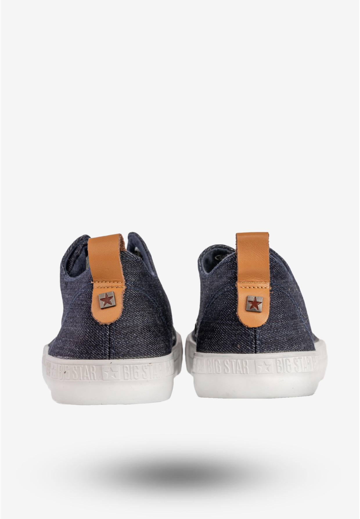Trampki Męskie BIG STAR Buty Sportowe Tenisówki Granatowe Jeans DD174164