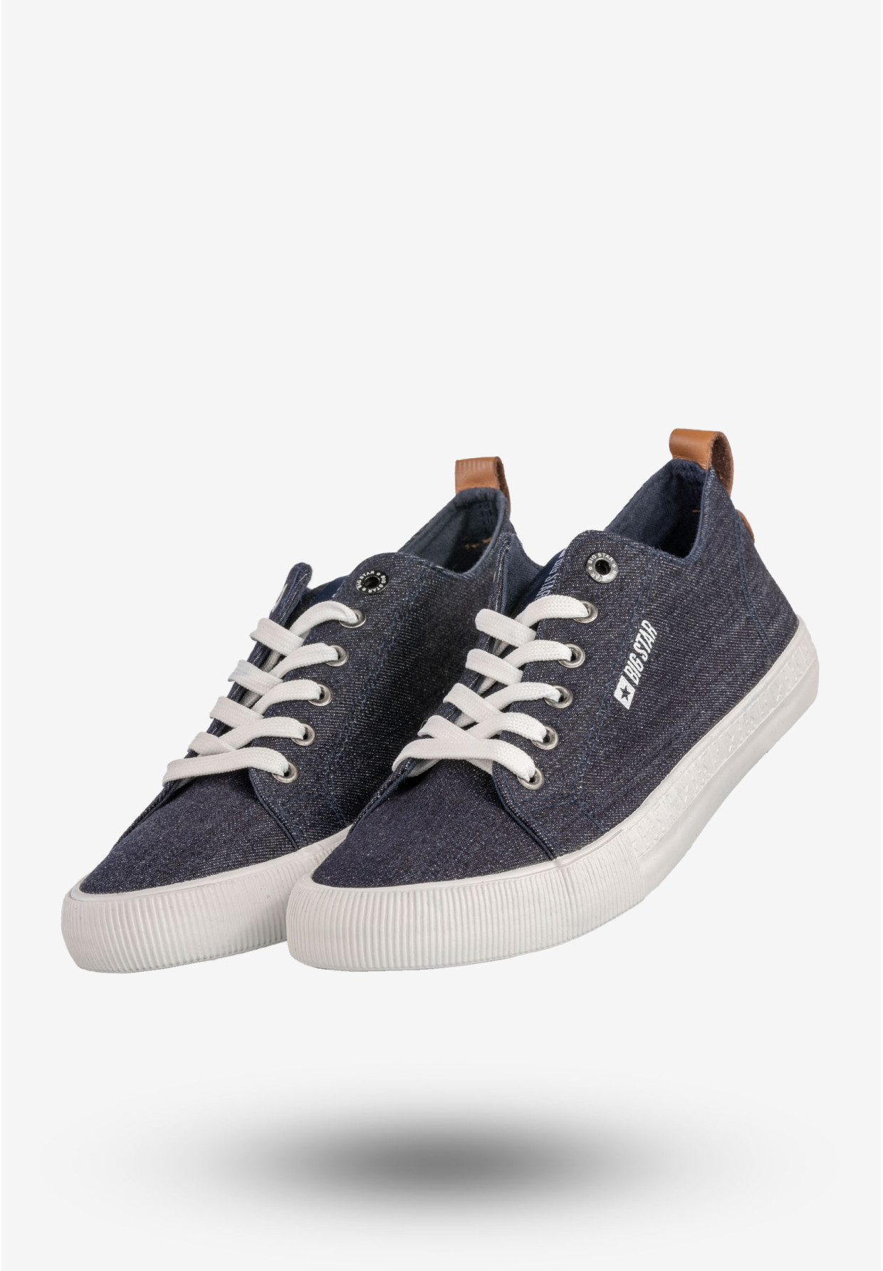 Trampki Męskie BIG STAR Buty Sportowe Tenisówki Granatowe Jeans DD174164