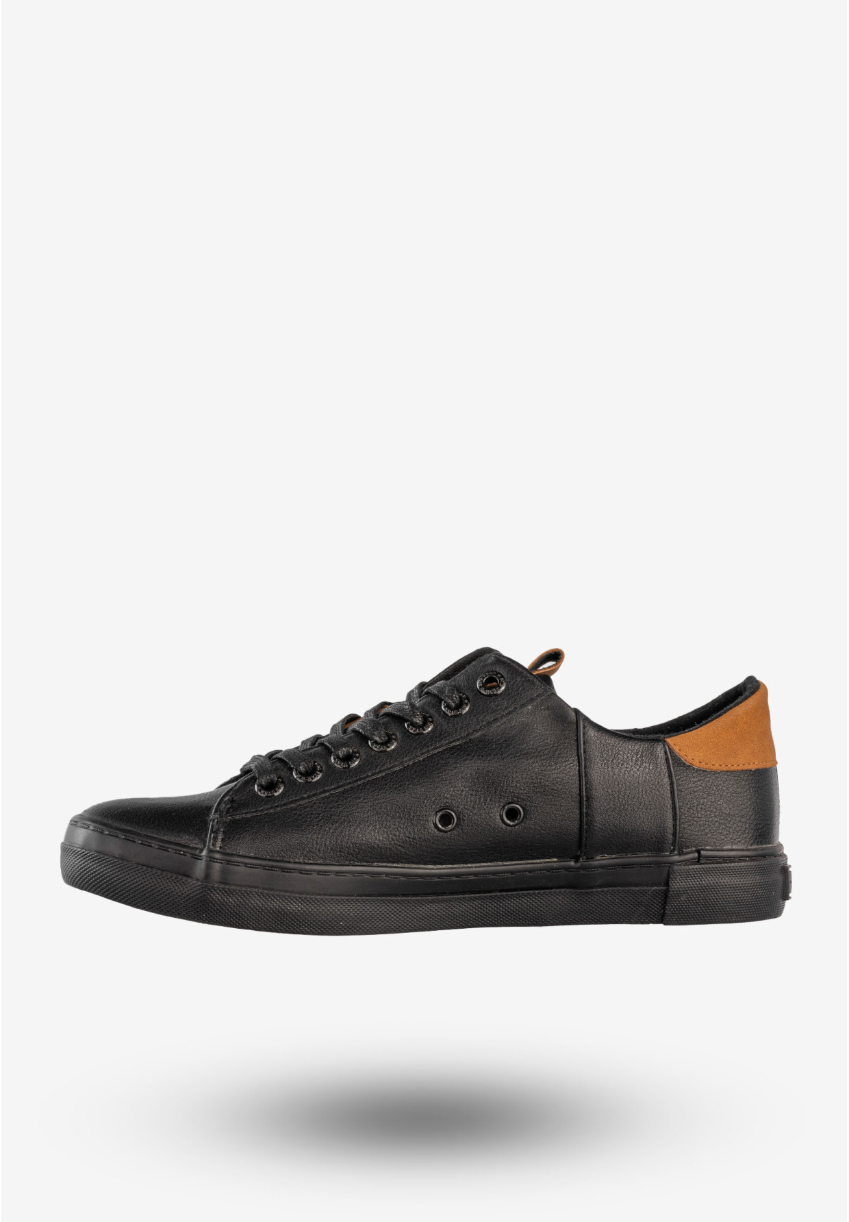 Trampki Męskie BIG STAR Buty Sportowe Tenisówki Ekoskóra Czarne GG174026