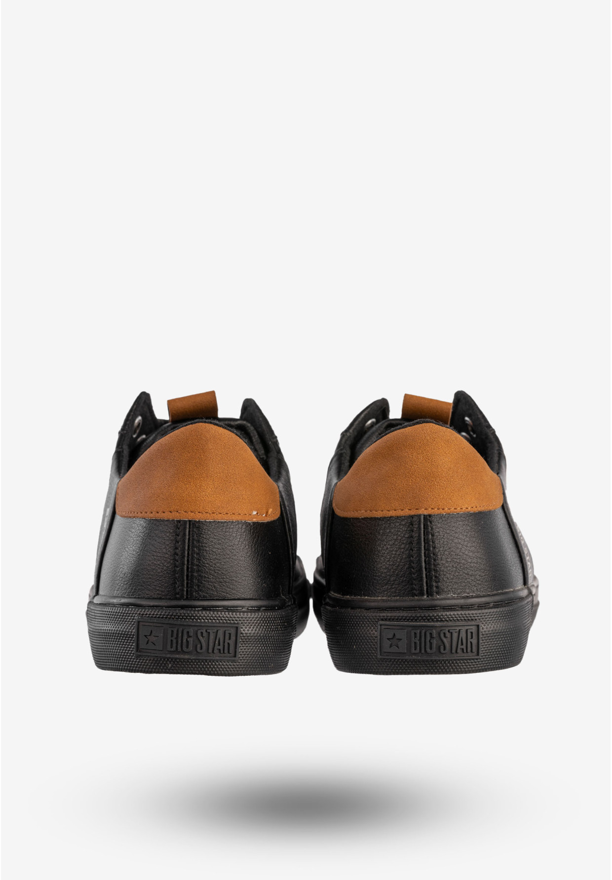 Trampki Męskie BIG STAR Buty Sportowe Tenisówki Ekoskóra Czarne GG174026