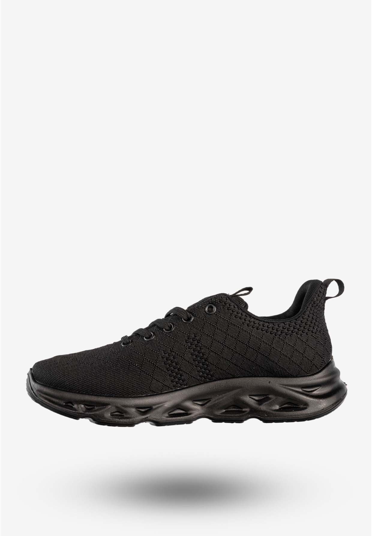 Sneakersy Męskie News Buty Sportowe Do Biegania Czarne 24MN46-6830