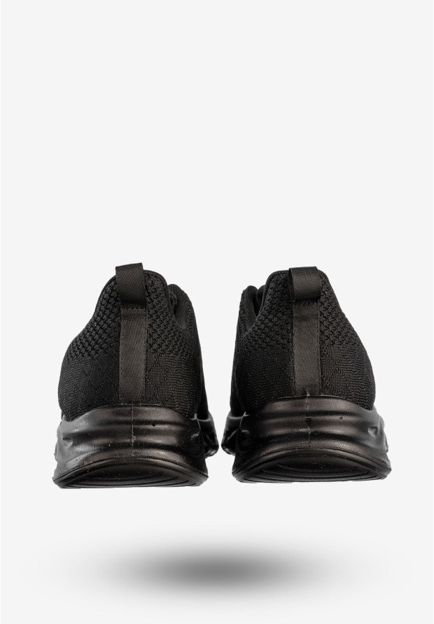 Sneakersy Męskie News Buty Sportowe Do Biegania Czarne 24MN46-6830
