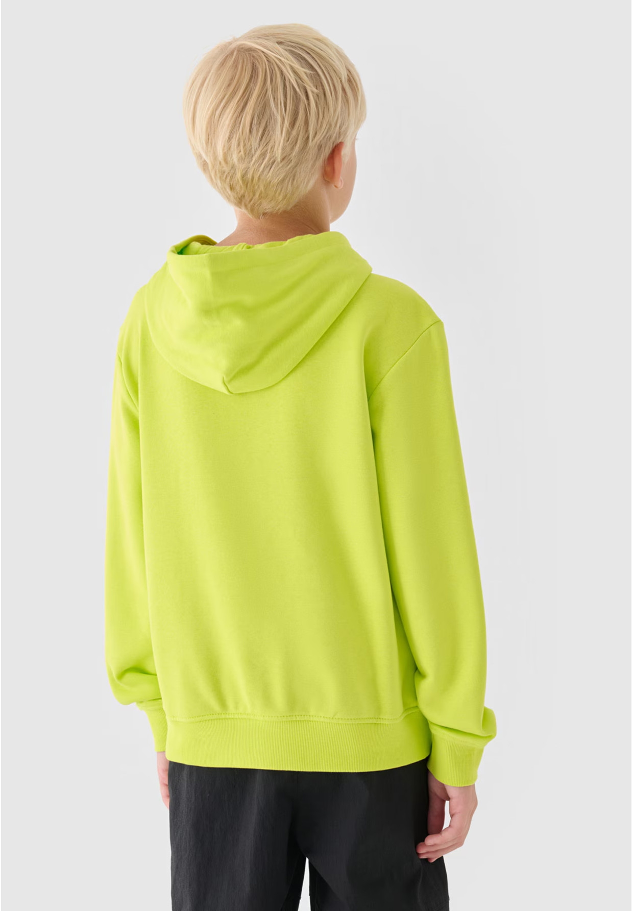 Bluza Chłopięca 4F Z Kapturem Logo Zielona 4FJRAW24TSWSM1828