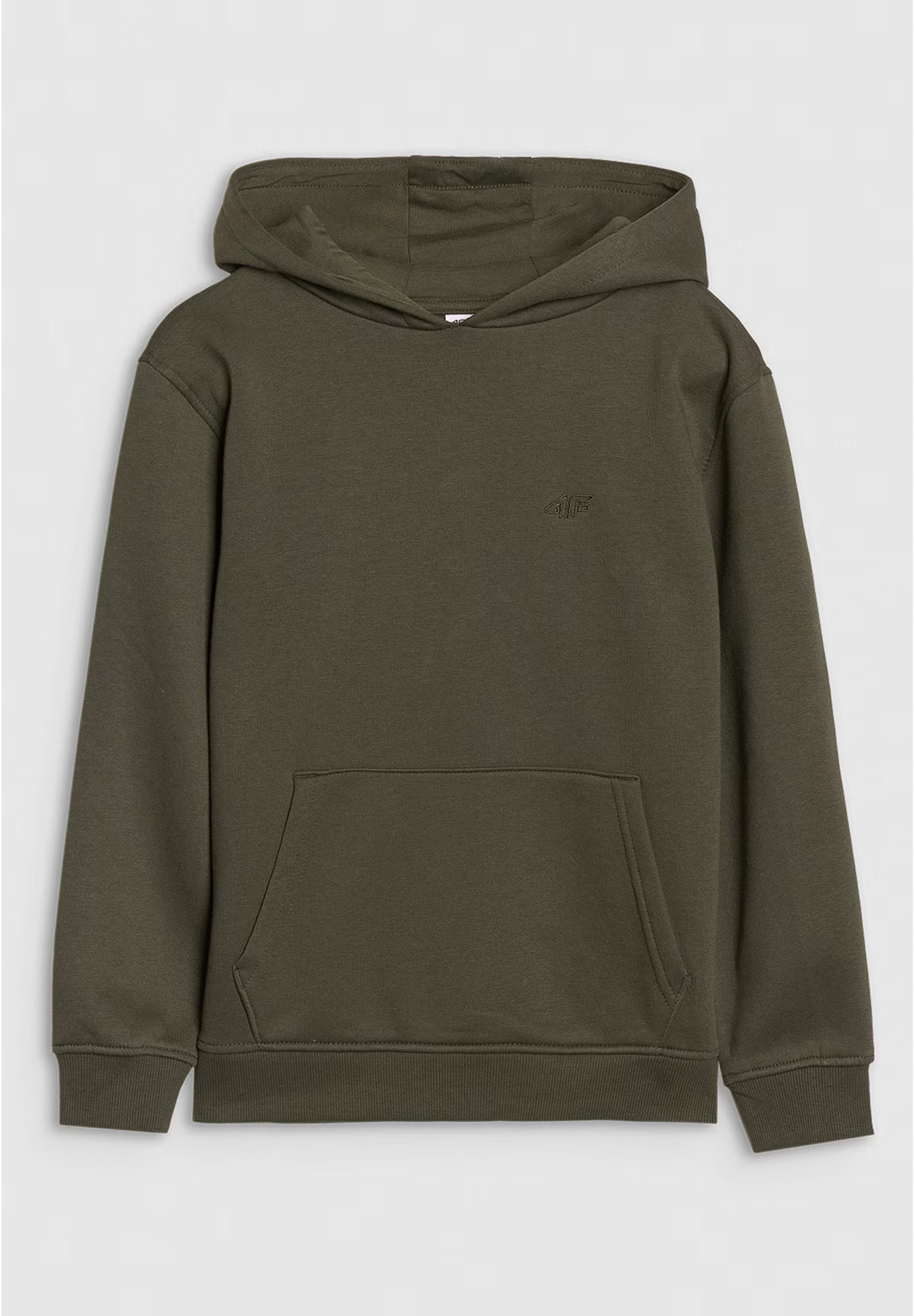 Bluza Chłopięca 4F Z Kapturem Logo Khaki 4FJRAW24TSWSM1833