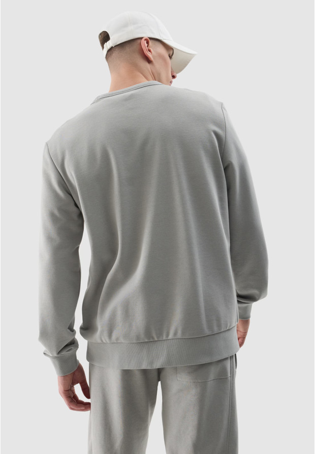 Bluza Męska 4F Szara z nadrukiem SPORT 4FWSS24TSWSM1009