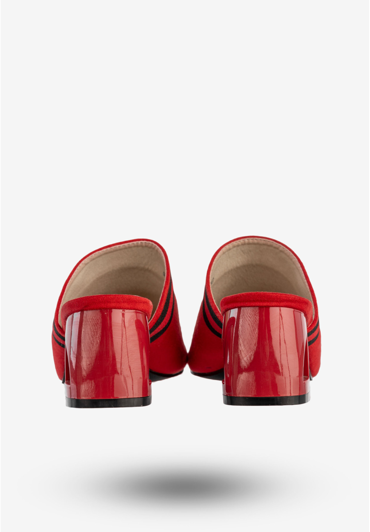 Klapki Damskie Goodin Buty Na Klocku Modne Czerwone GD-FL1020