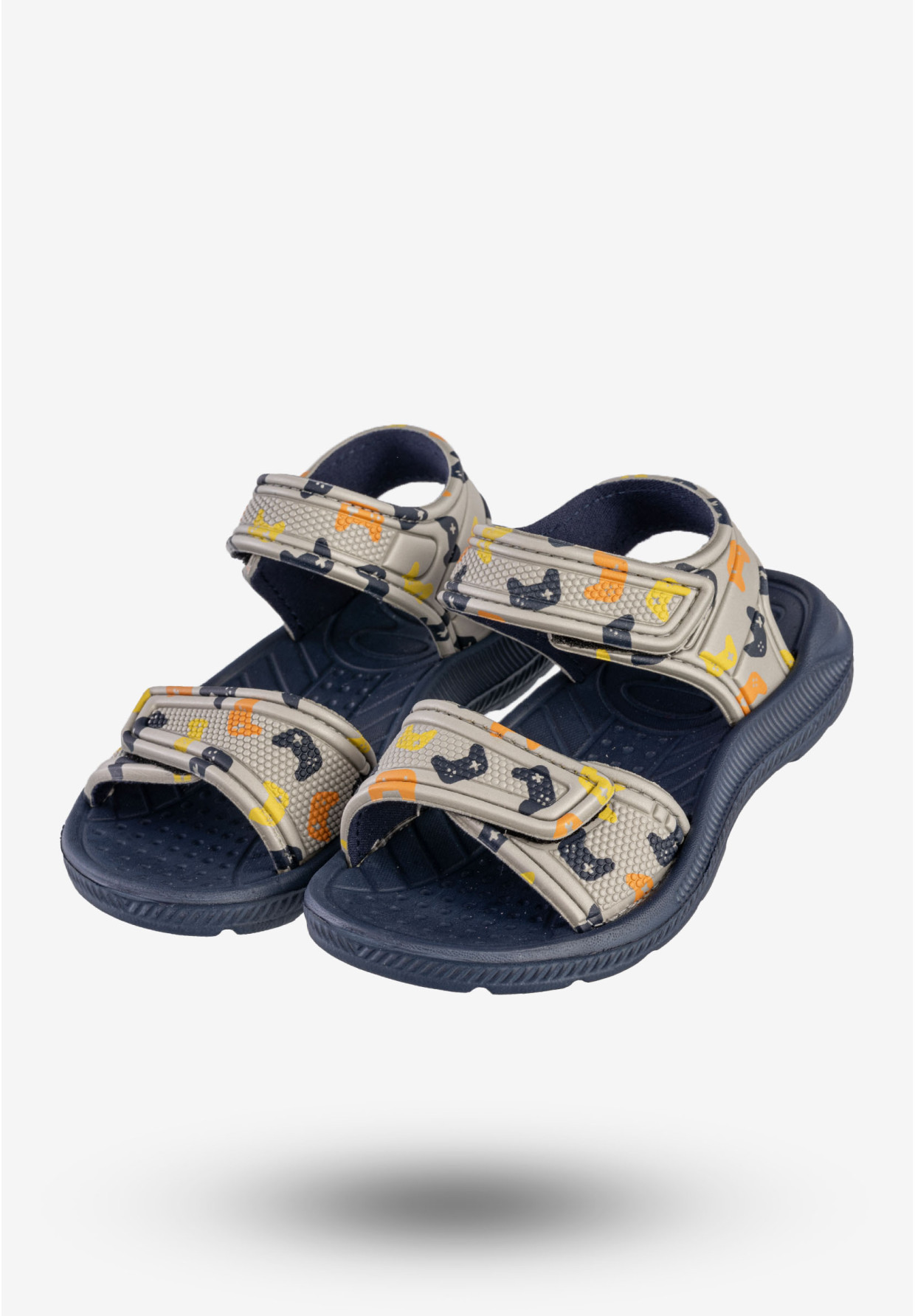 Sandały Dziecięce Buty Na Basen Lekkie Na Rzepy Szare axim
