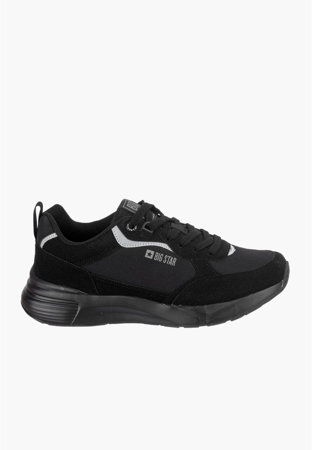 Sneakersy Męskie Big Star Czarne LL174236