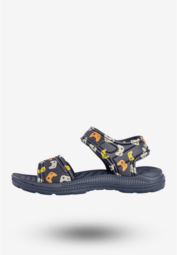Sandały Dziecięce Buty Na Basen Lekkie Na Rzepy Granatowe axim 1S24446