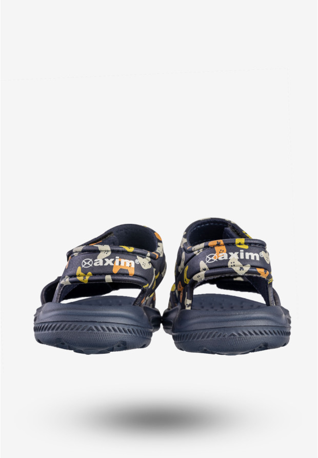Sandały Dziecięce Buty Na Basen Lekkie Na Rzepy Granatowe axim 1S24446