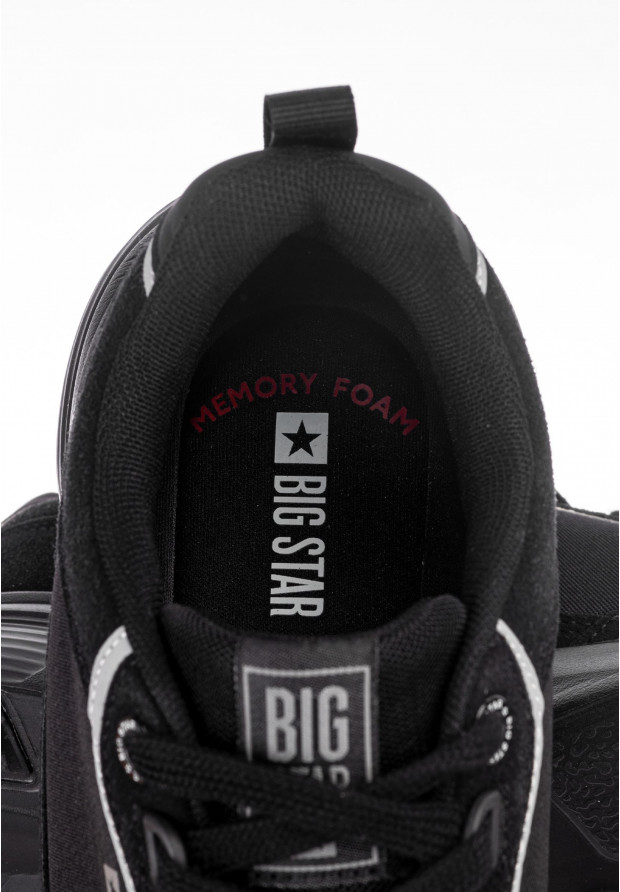 Sneakersy Męskie Big Star Czarne LL174236
