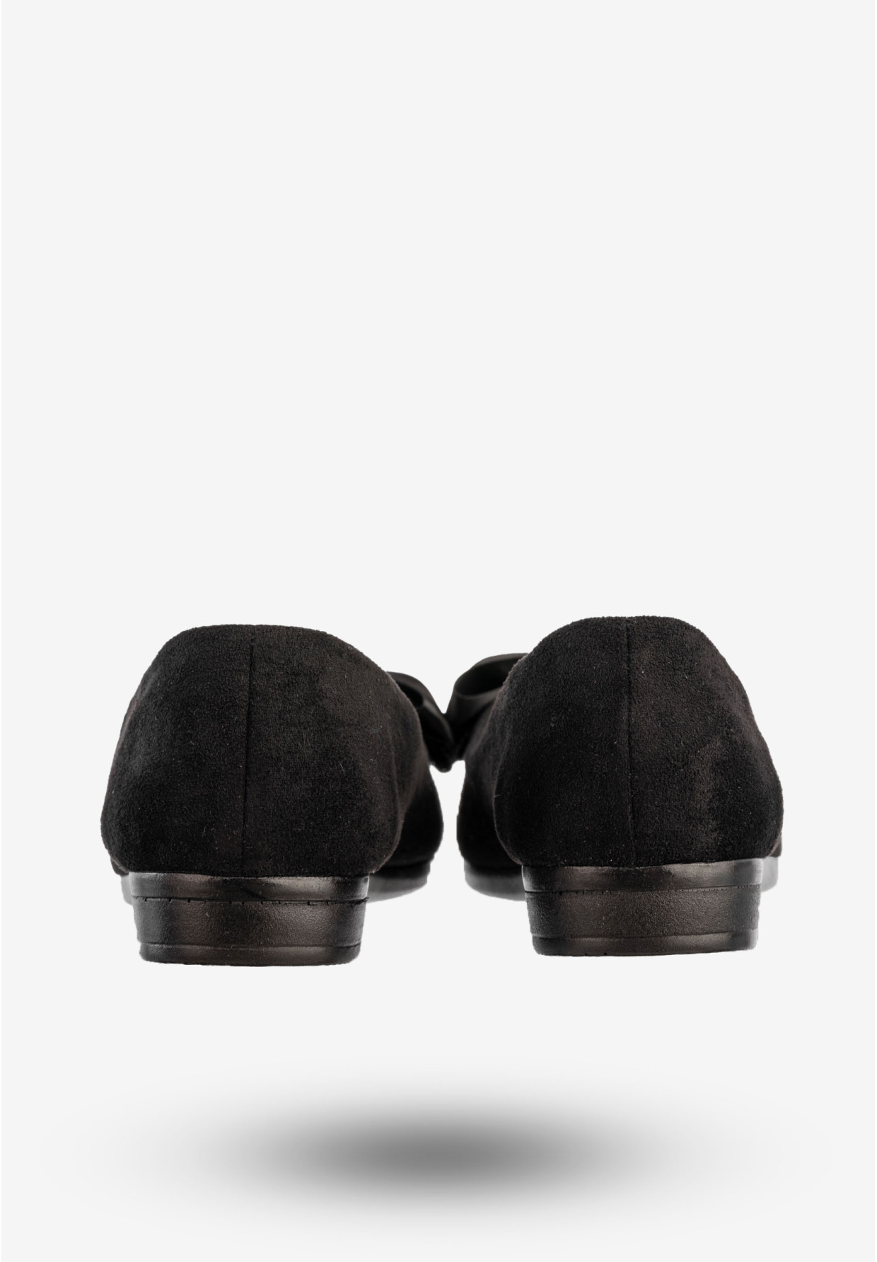 Baleriny Damskie Buty Z Kokardą Eleganckie Czarne News 22BL02-4820