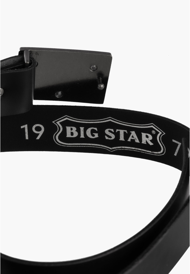 Pasek Męski BIG STAR Skórzany Czarny II675081