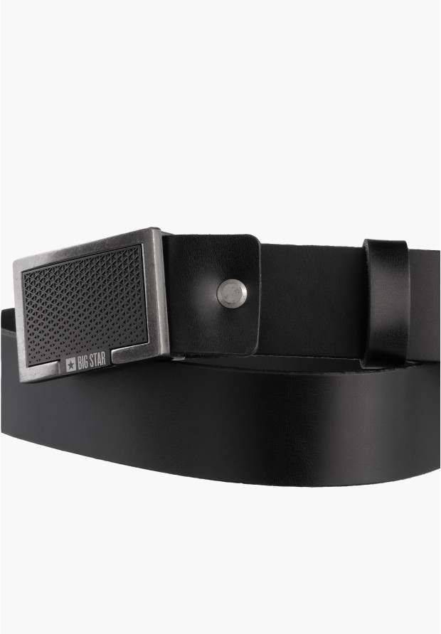 Pasek Męski BIG STAR Skórzany Czarny II675081