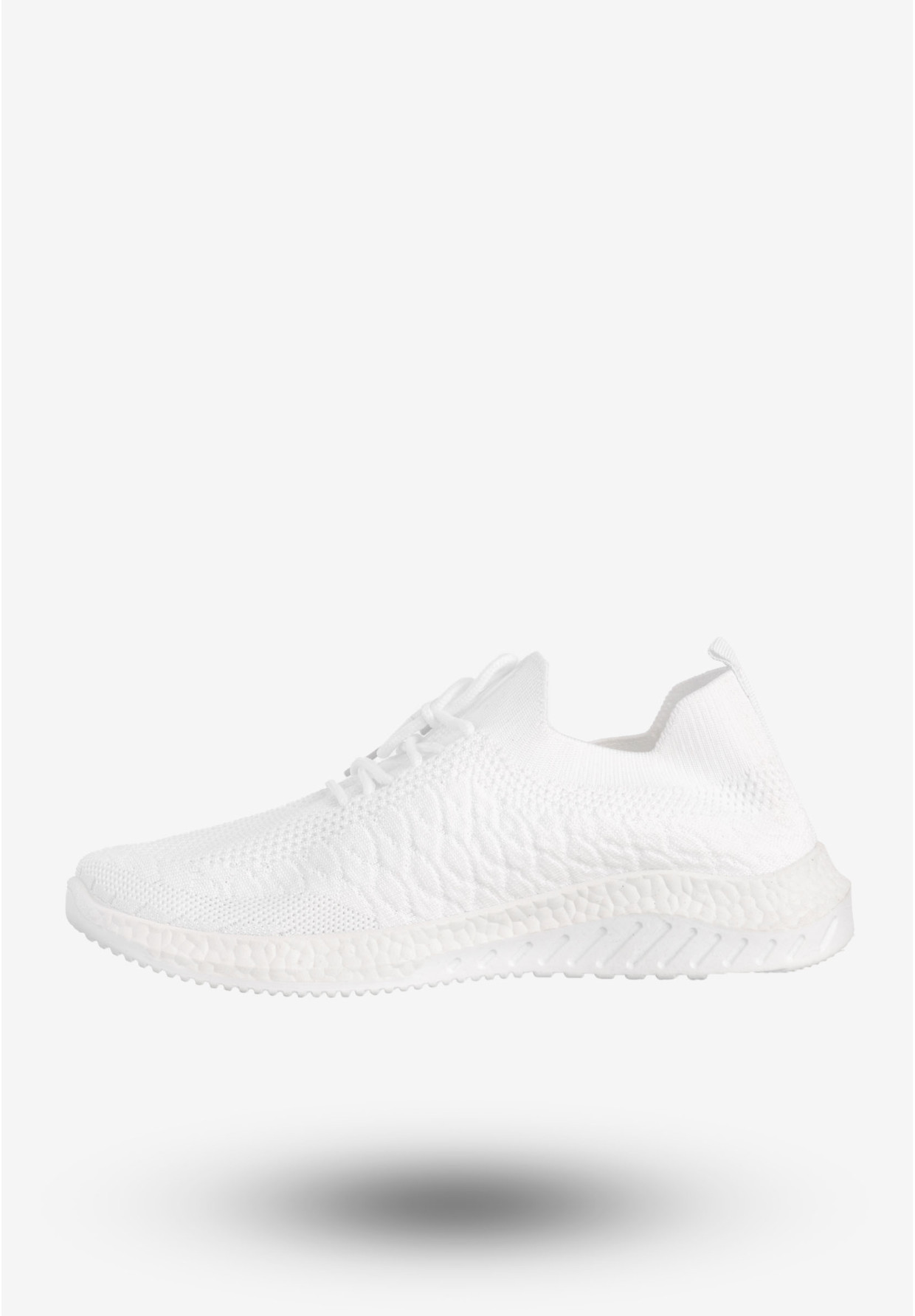 Sneakersy Damskie Wsuwane Buty Sportowe Na Co Dzień Białe YL030-2