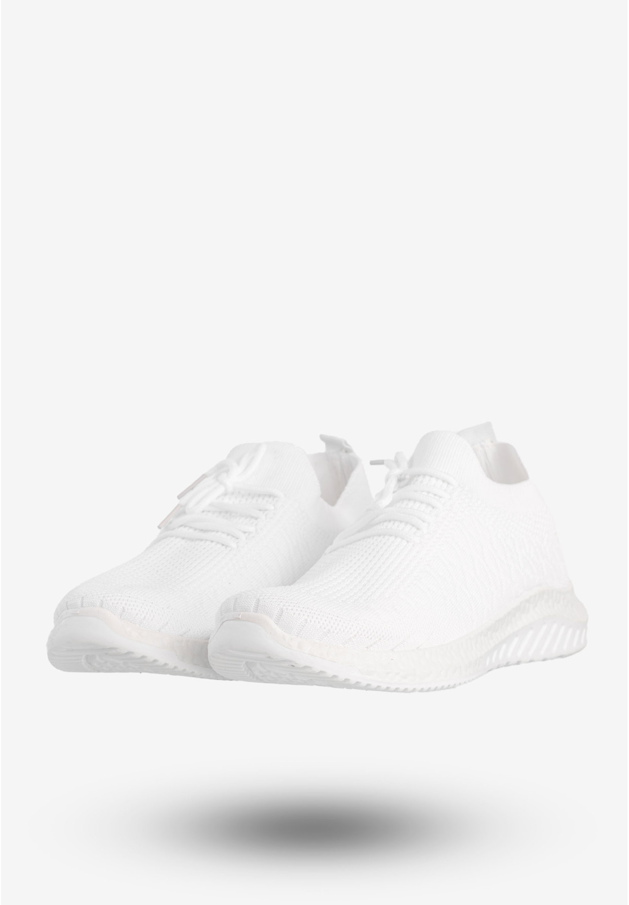 Sneakersy Damskie Wsuwane Buty Sportowe Na Co Dzień Białe YL030-2