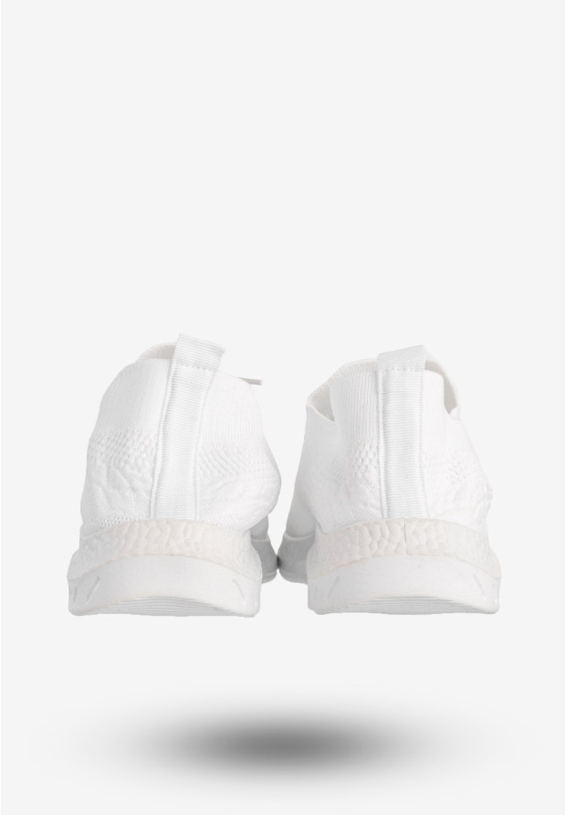 Sneakersy Damskie Wsuwane Buty Sportowe Na Co Dzień Białe YL030-2